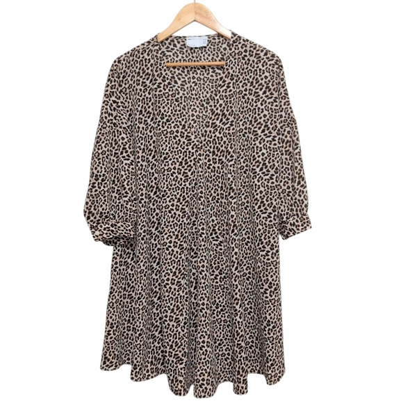 Asos Design Leopard Print Women's Maternity Tent Dress Size 10 - Picture 1 of 10